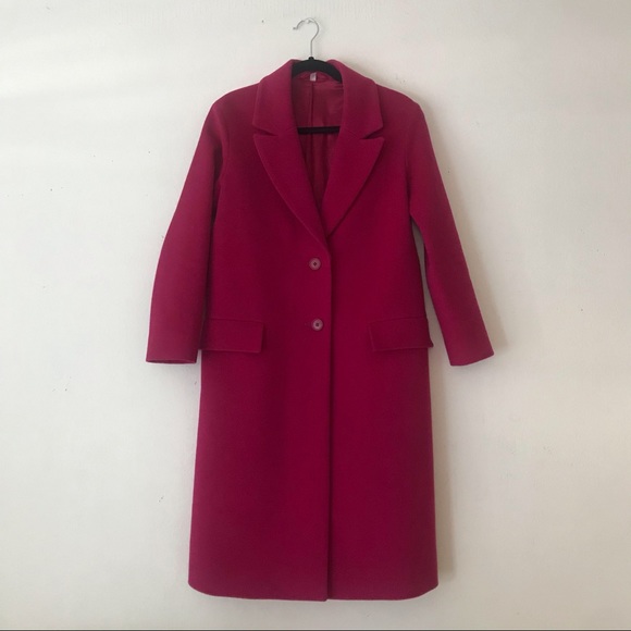 cos pink wool coat